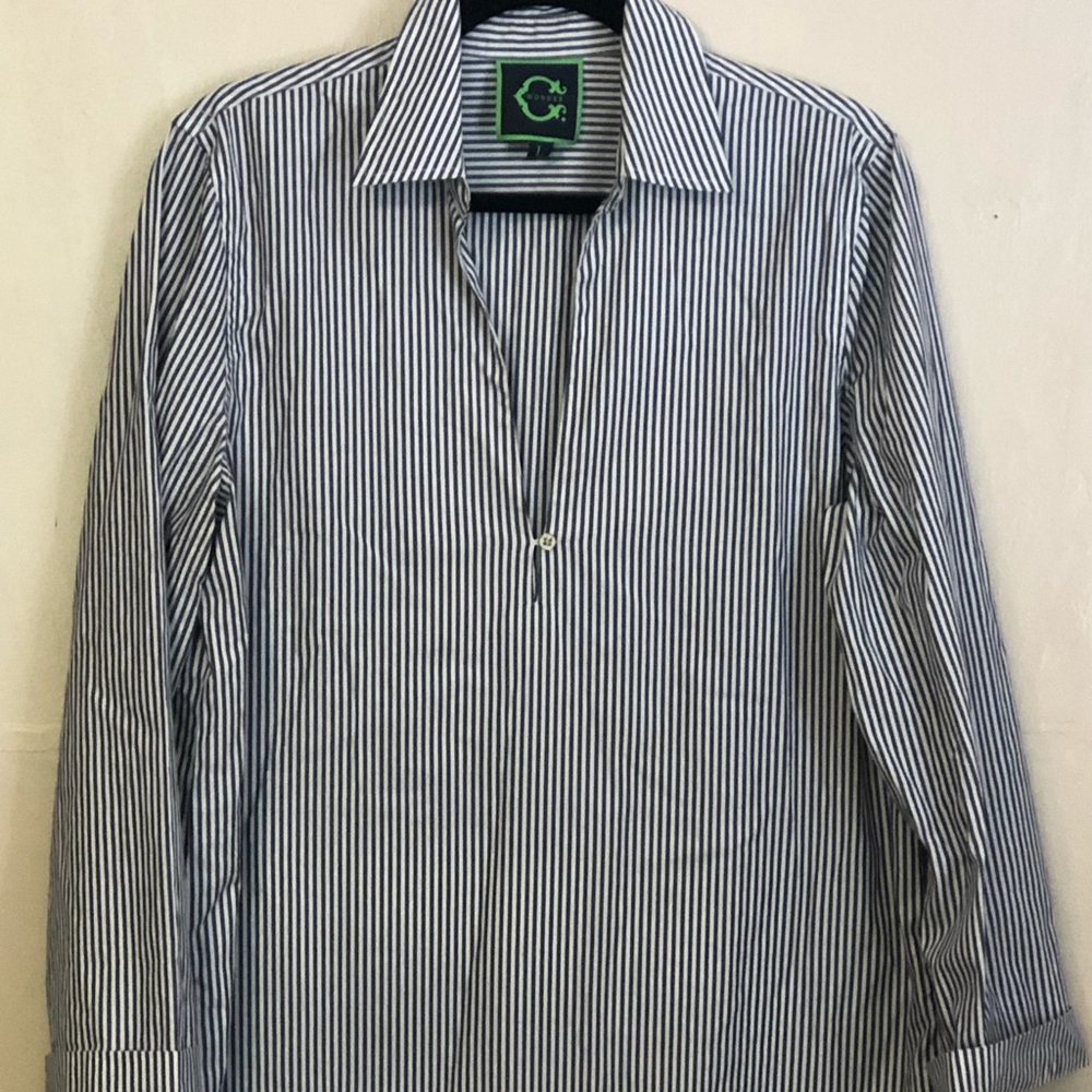 C Wonder striped blouse size Large like new